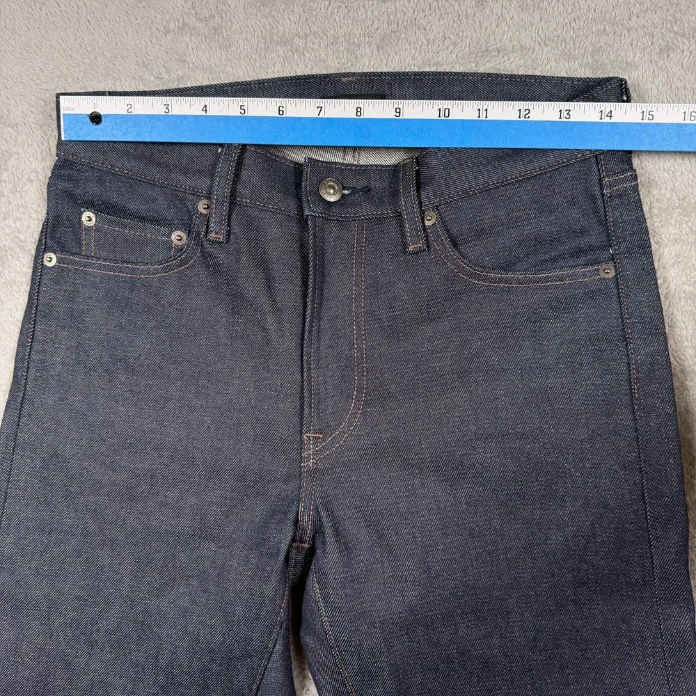 Uniqlo Jeans Mens 29x32 Blue Slim Straight Kaihara Japanese Selvedge Denim